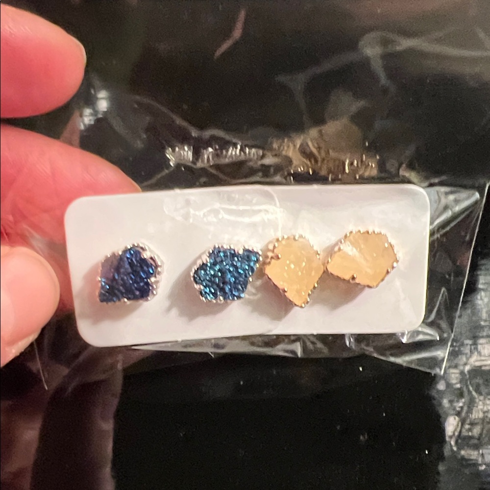 Bundle druzy  Stud Earrings
